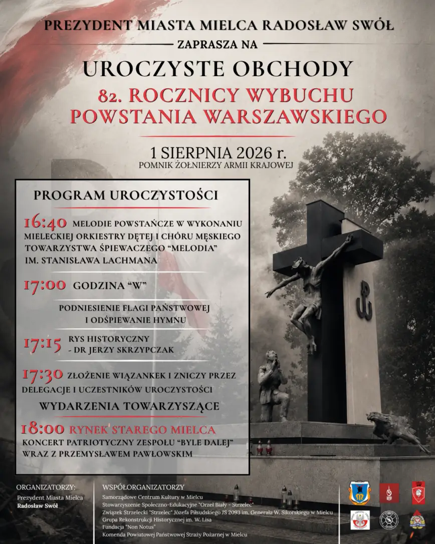 Mielec obchodzi 82. rocznicę wybuchu Powstania Warszawskiego