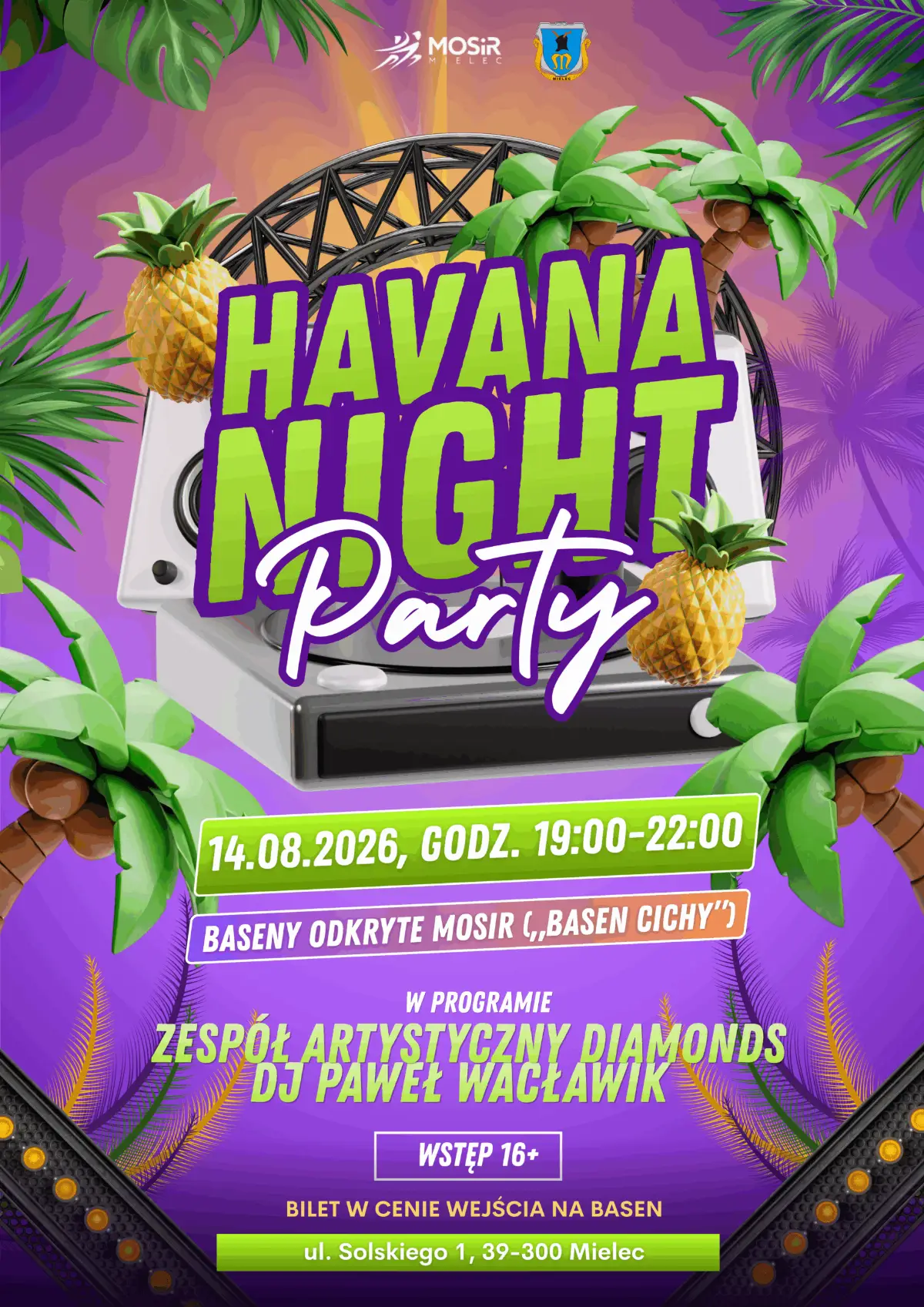HAVANA NIGHT PARTY – Letnie tańce i latynoskie rytmy w Mielcu