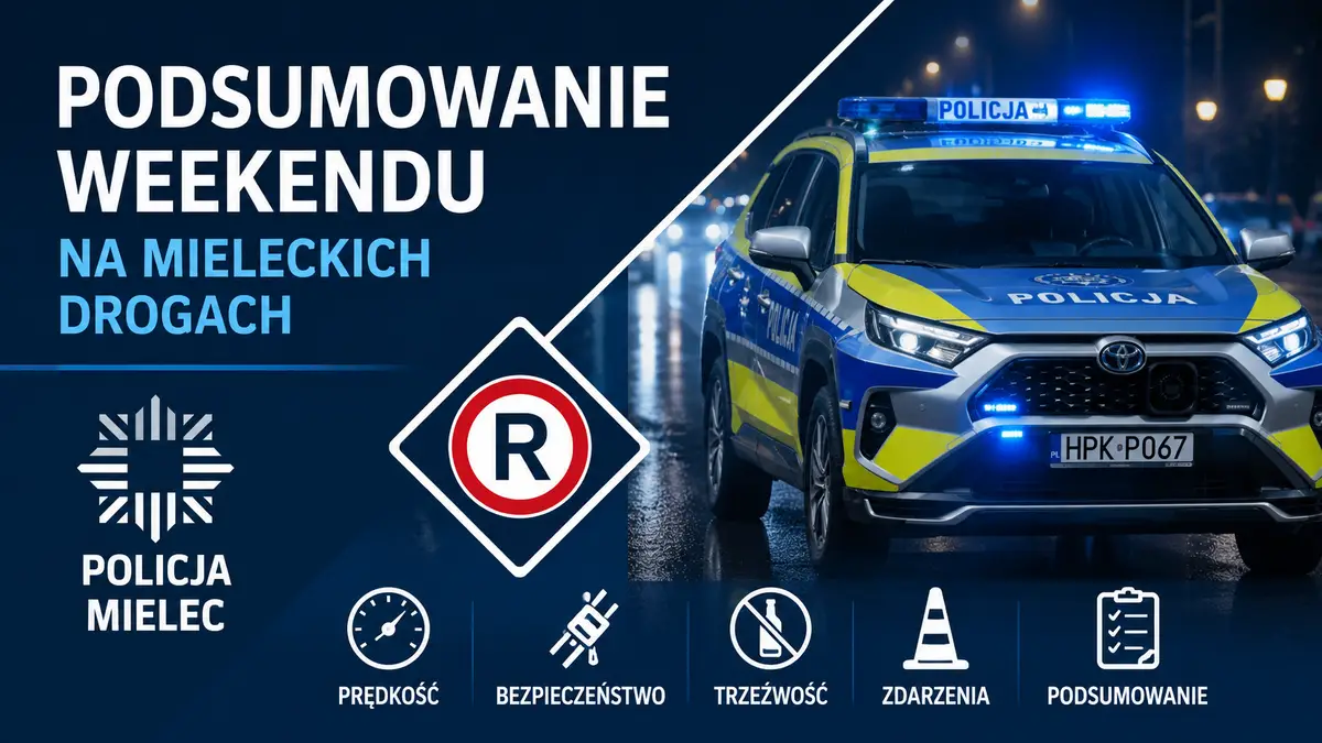 Podsumowanie weekendowych zdarzeń na mieleckich drogach