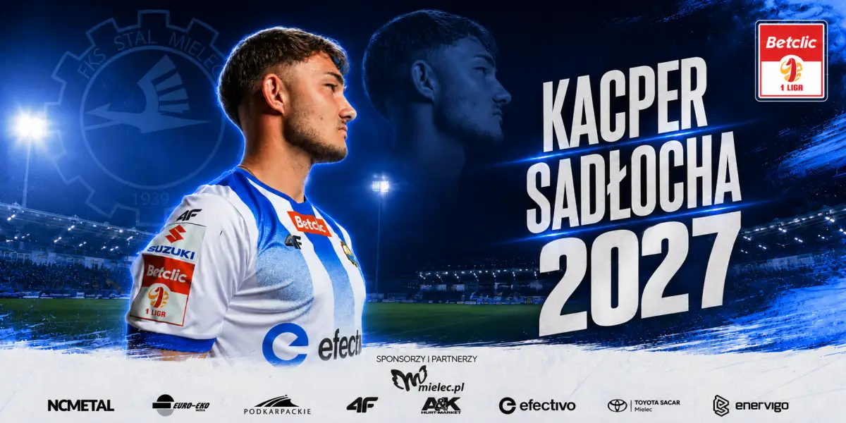 Kacper Sadłocha przedłuża kontrakt ze Stalą Mielec