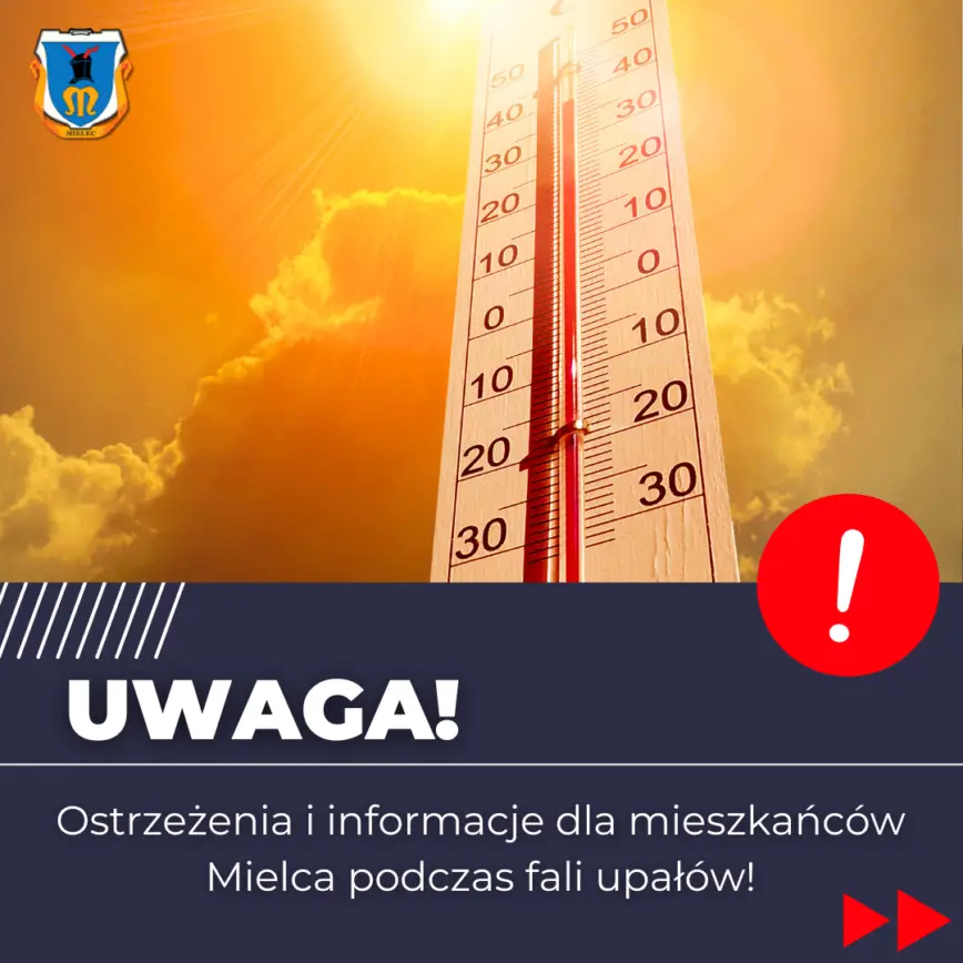 Zalecenia dla mieszkańców Mielca w związku z upałami