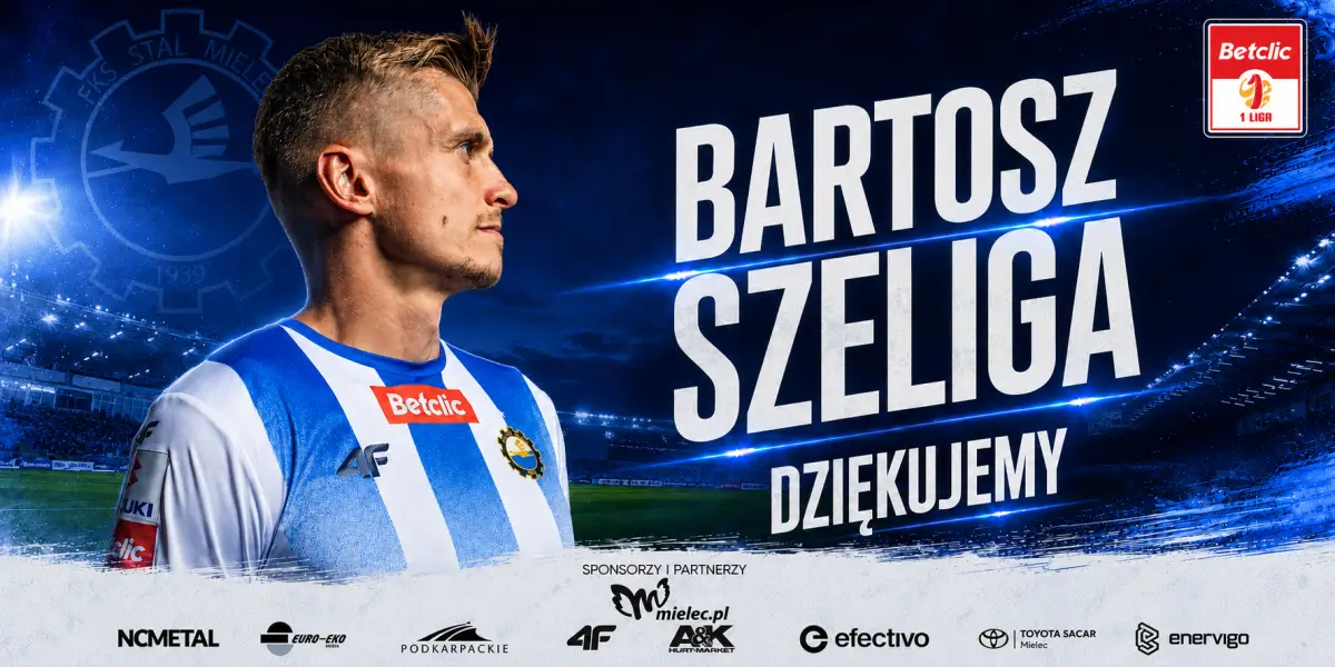 Bartosz Szeliga opuszcza Stal Mielec
