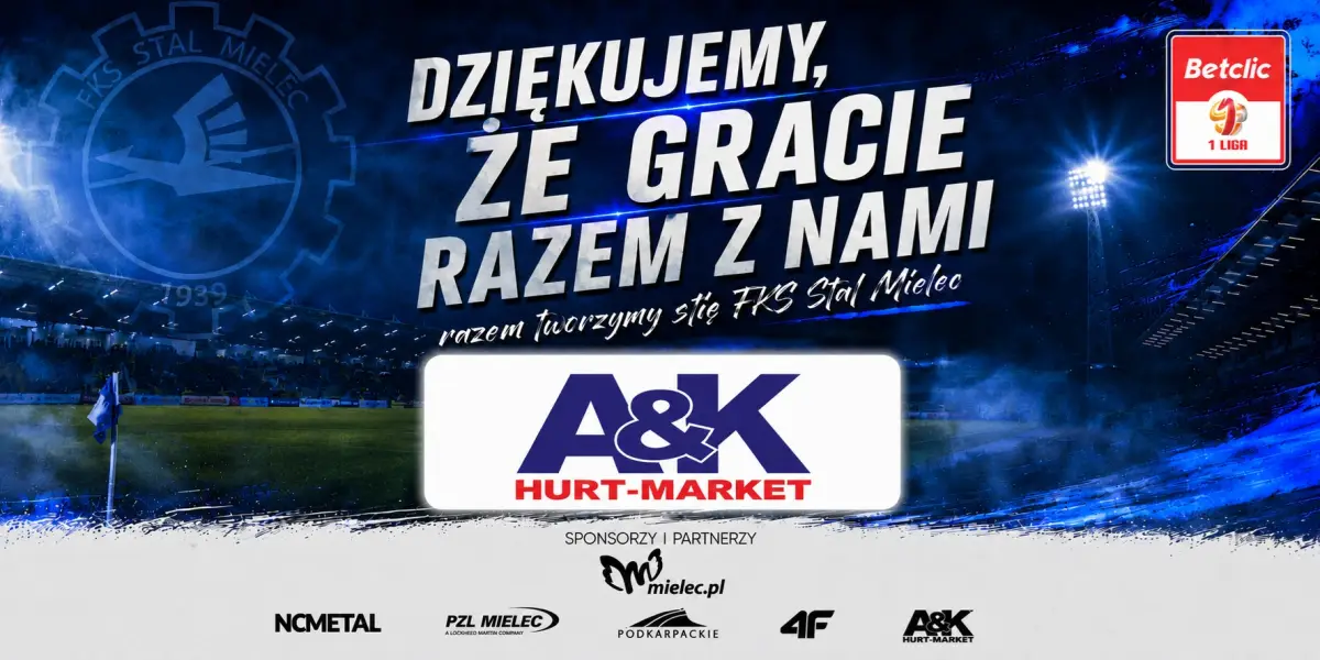A&K Hurt-Market kontynuuje współpracę jako sponsor Stali Mielec