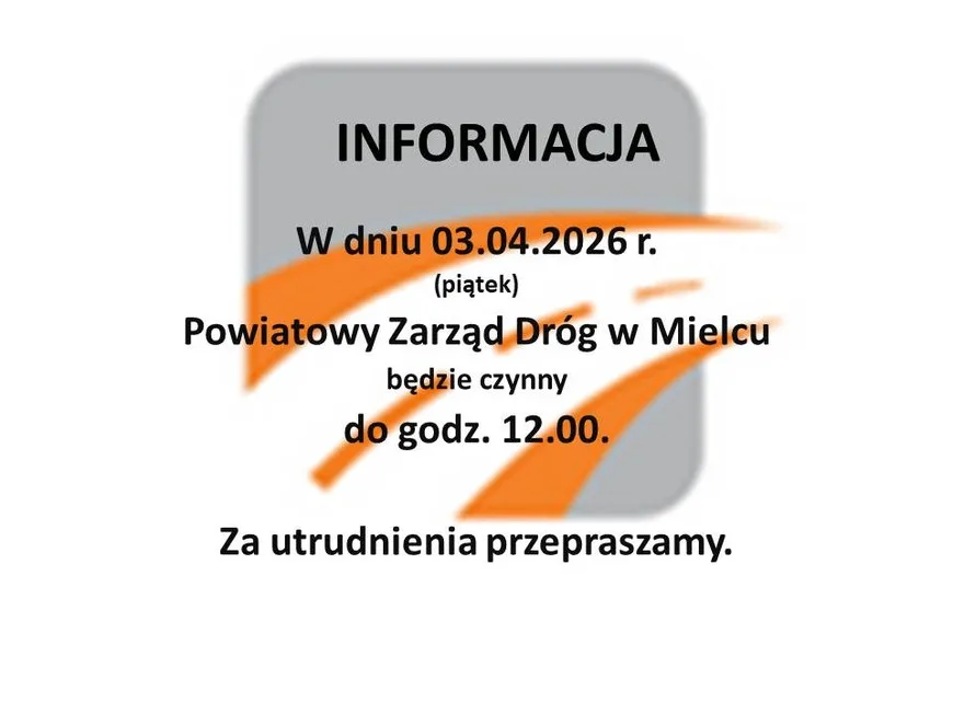 Informacja o godzinach pracy