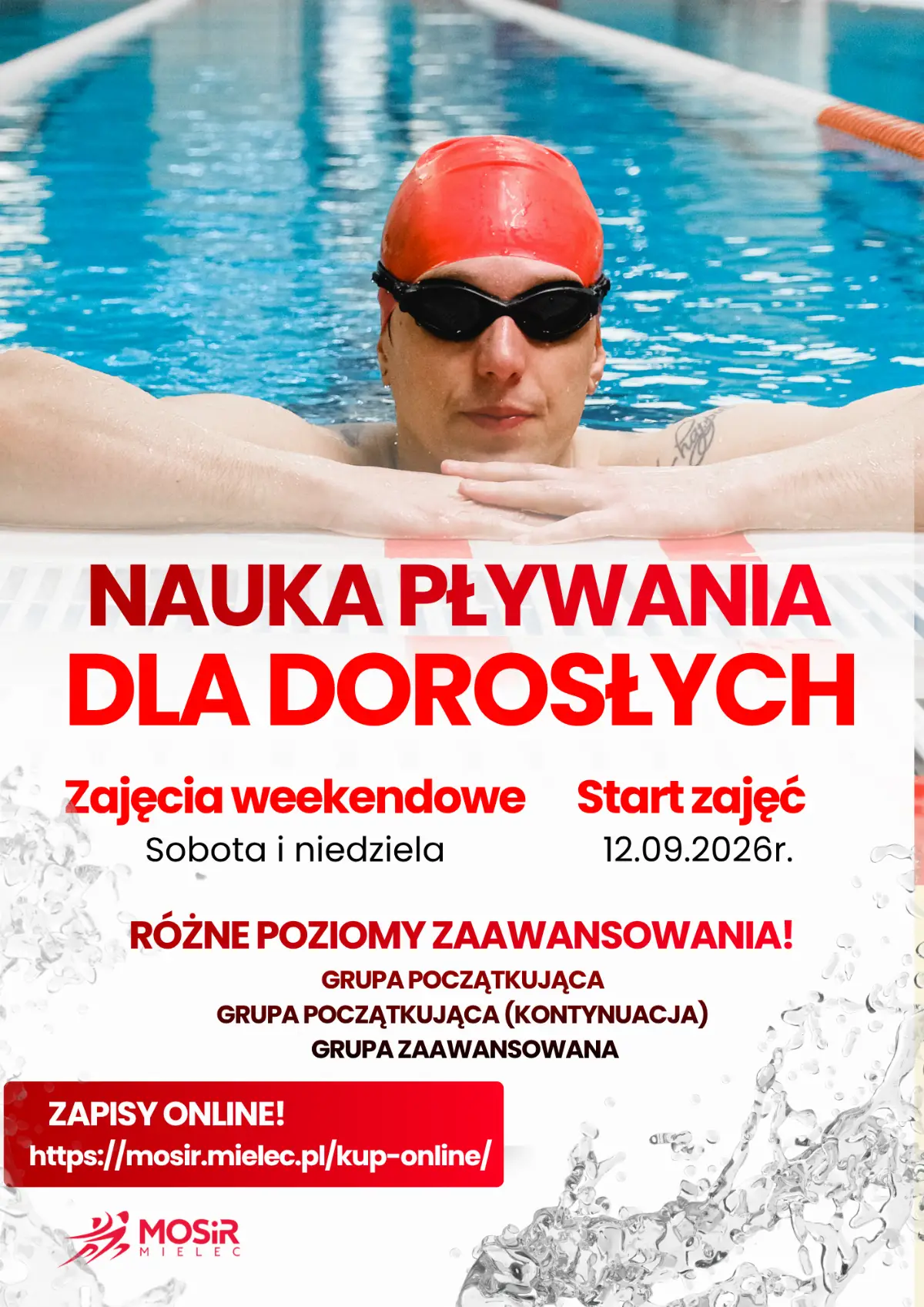 Zapisz się na grupowe zajęcia pływania dla dorosłych