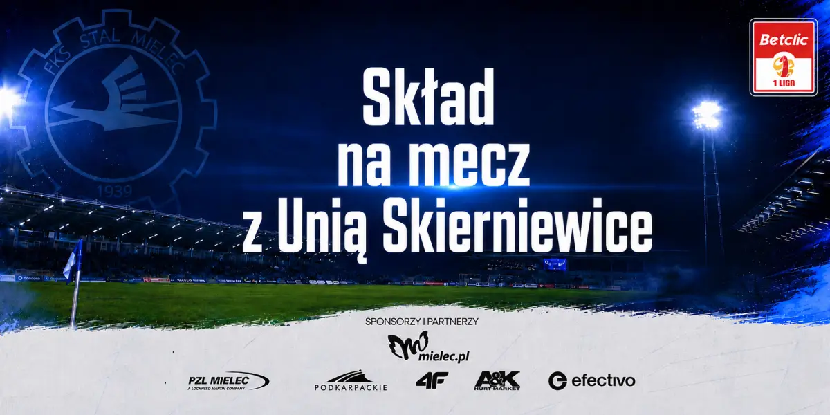 Skład FKS Stali Mielec na mecz z Unią Skierniewice