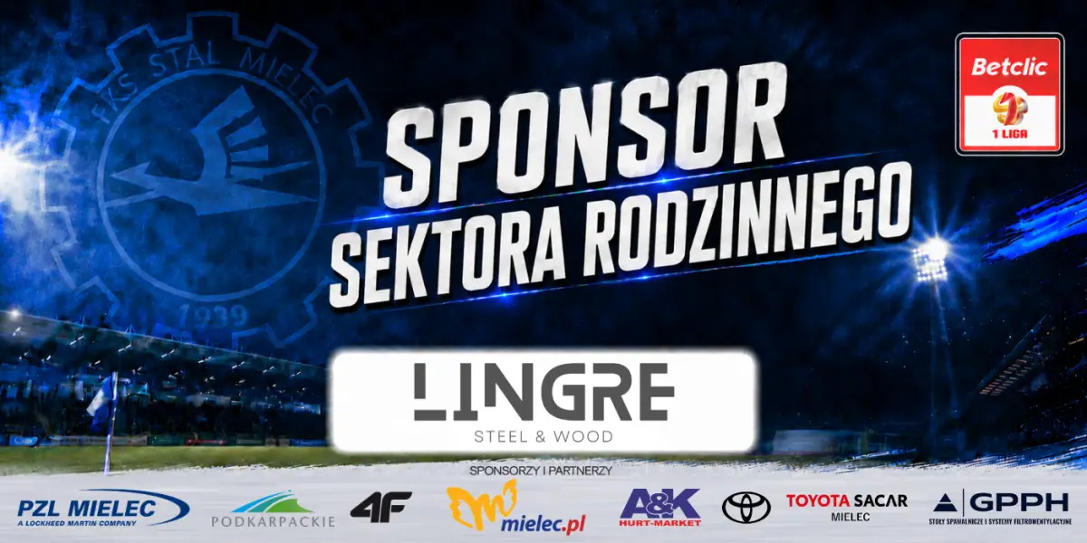 Firma Lingre sponsorem Sektora Rodzinnego podczas derbów z Stalą Rzeszów