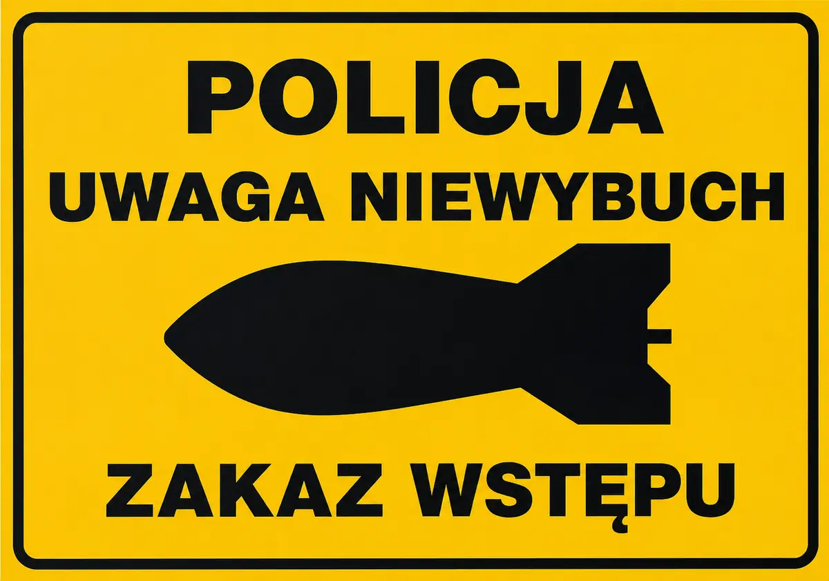 Policja zabezpieczyła miejsce znalezienia niewybuchu w Dulczy Wielkiej
