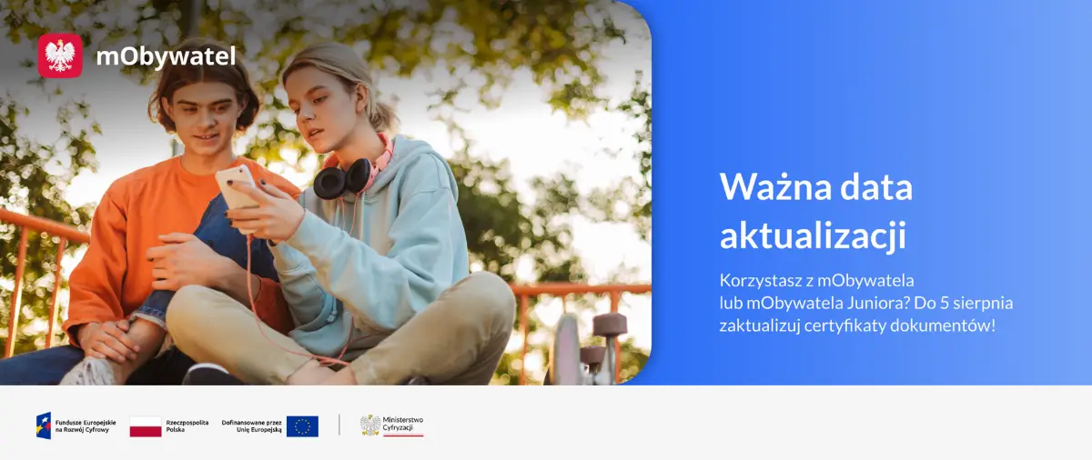 Wymagana aktualizacja certyfikatów w mObywatelu do 5 sierpnia