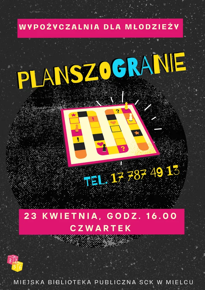 Spotkanie z grami planszowymi w Bibliotece – zaproszenie