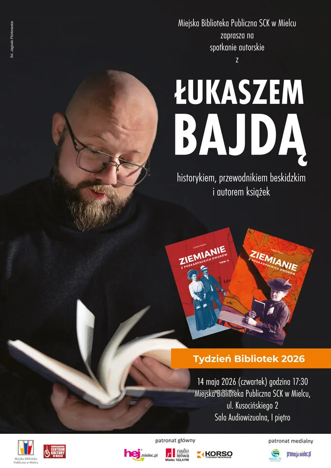 Spotkanie z autorem Łukaszem Bajdą - 14 maja 2026 r.