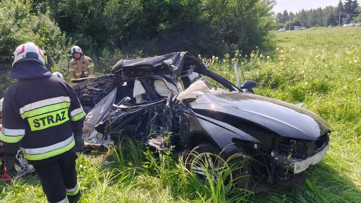 Wypadek drogowy w Dulczy Wielkiej
