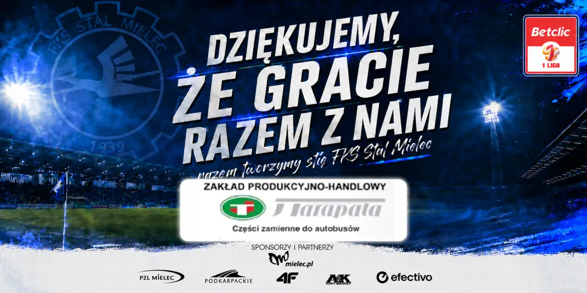 Zakład Produkcyjno-Handlowy J. Tarapata kontynuuje współpracę ze Stalą Mielec