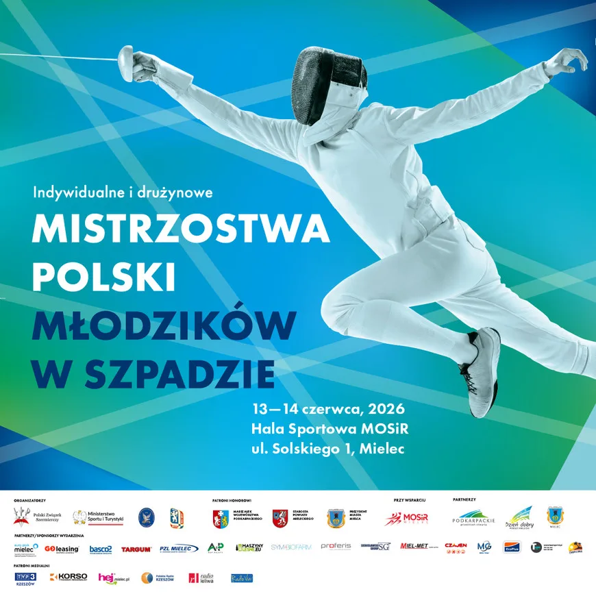 Mielec będzie gospodarzem Mistrzostw Polski Młodzików w szpadzie