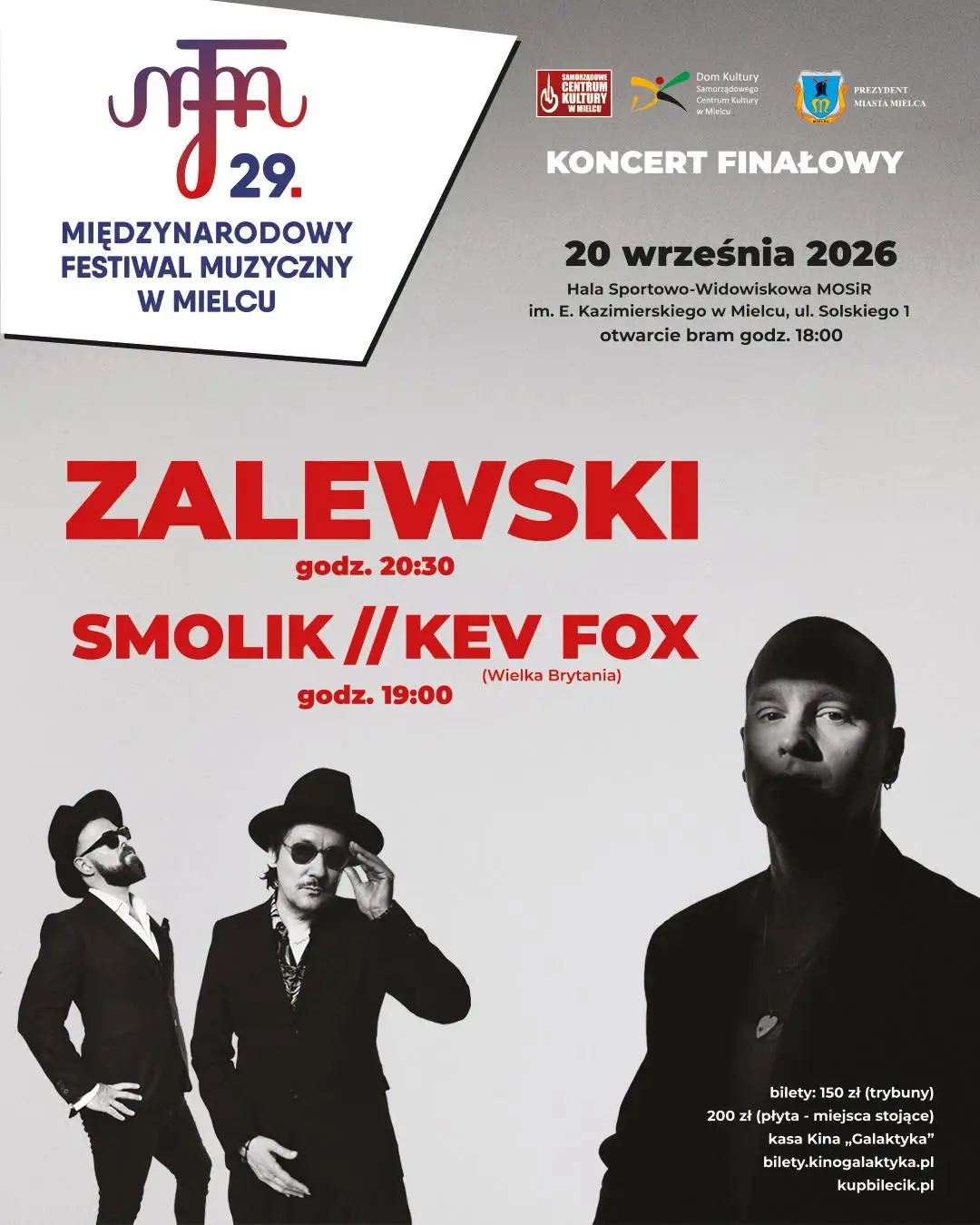 Finałowy Koncert 29. Międzynarodowego Festiwalu Muzycznego w Mielcu 20 września 2026 roku