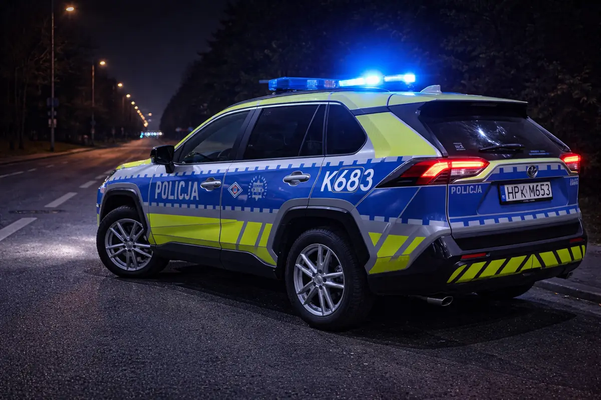 Kierowca BMW stracił prawo jazdy i został ukarany wysokim mandatem za celowe wprowadzenie pojazdu w poślizg