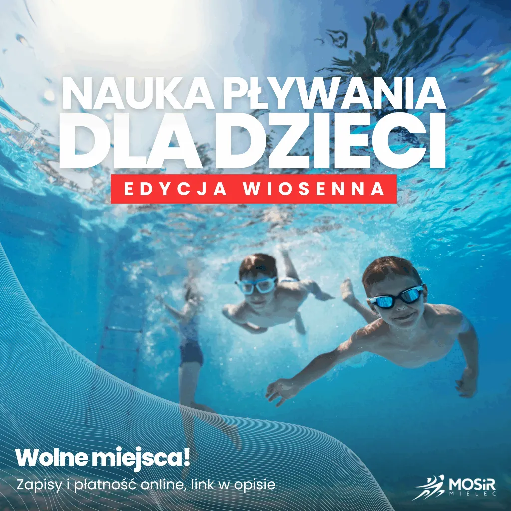 Zajęcia pływania dla dzieci – dostępne miejsca!